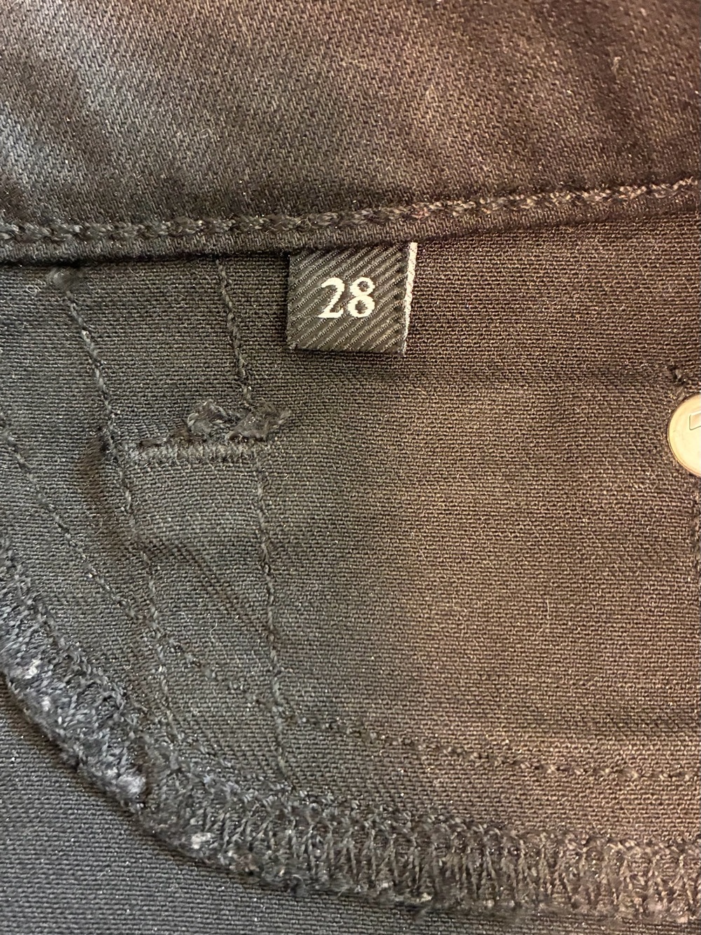 7 for All Mankind Metallic Slim Jeans - Picture 5 of 16